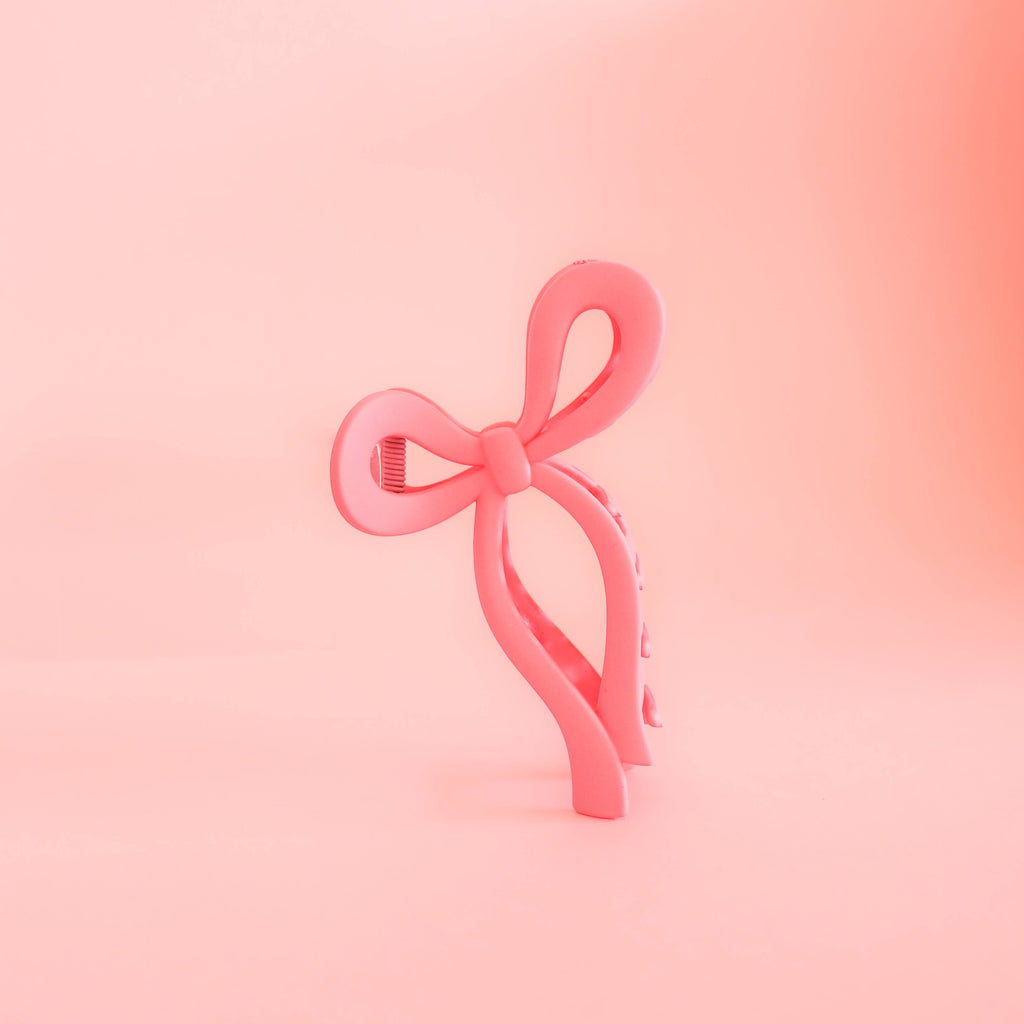 Charming Bow Hair Clip in Cute Colors: Pink