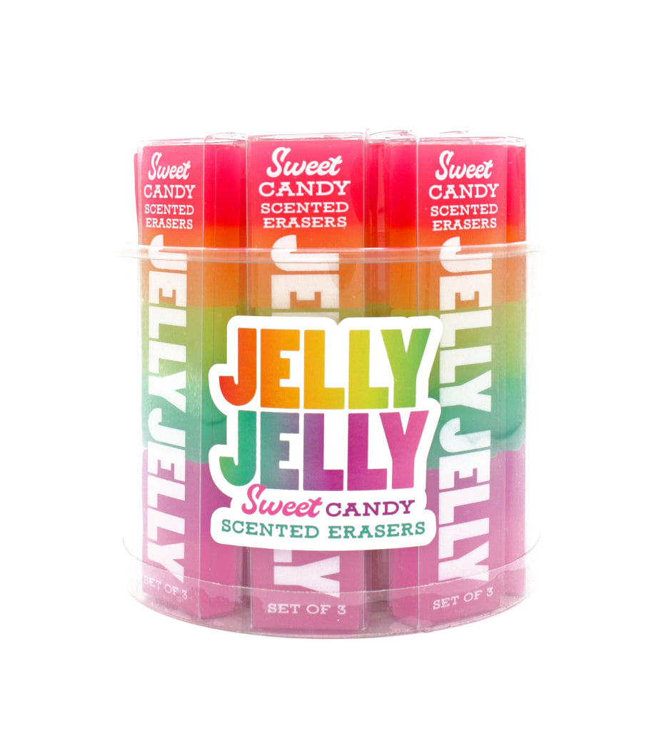JELLY JELLY SCENTED ERASERS - TUB of 18