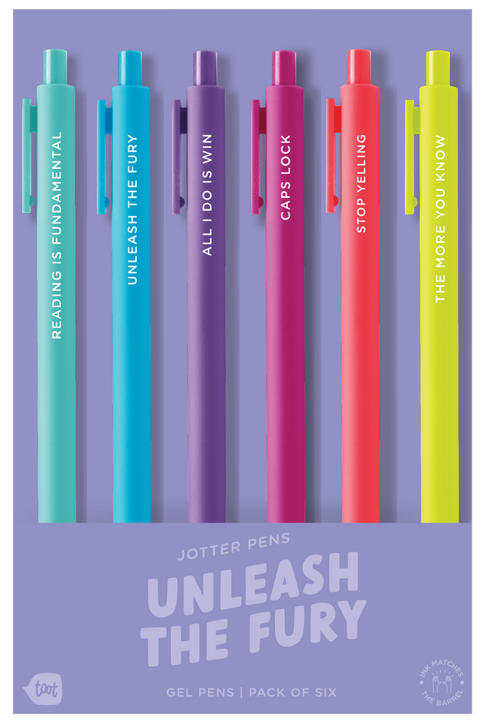 Jotter Sets - 6 pack (Top Sellers!!): Unleash The Fury