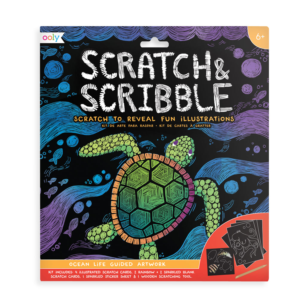 Scratch & Scribble Art Kit Ocean Life