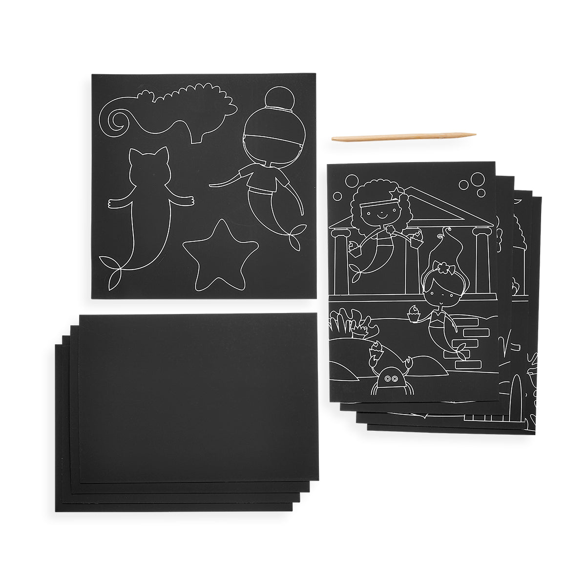 Magical Unicorns Scratch & Scribble Art Kit