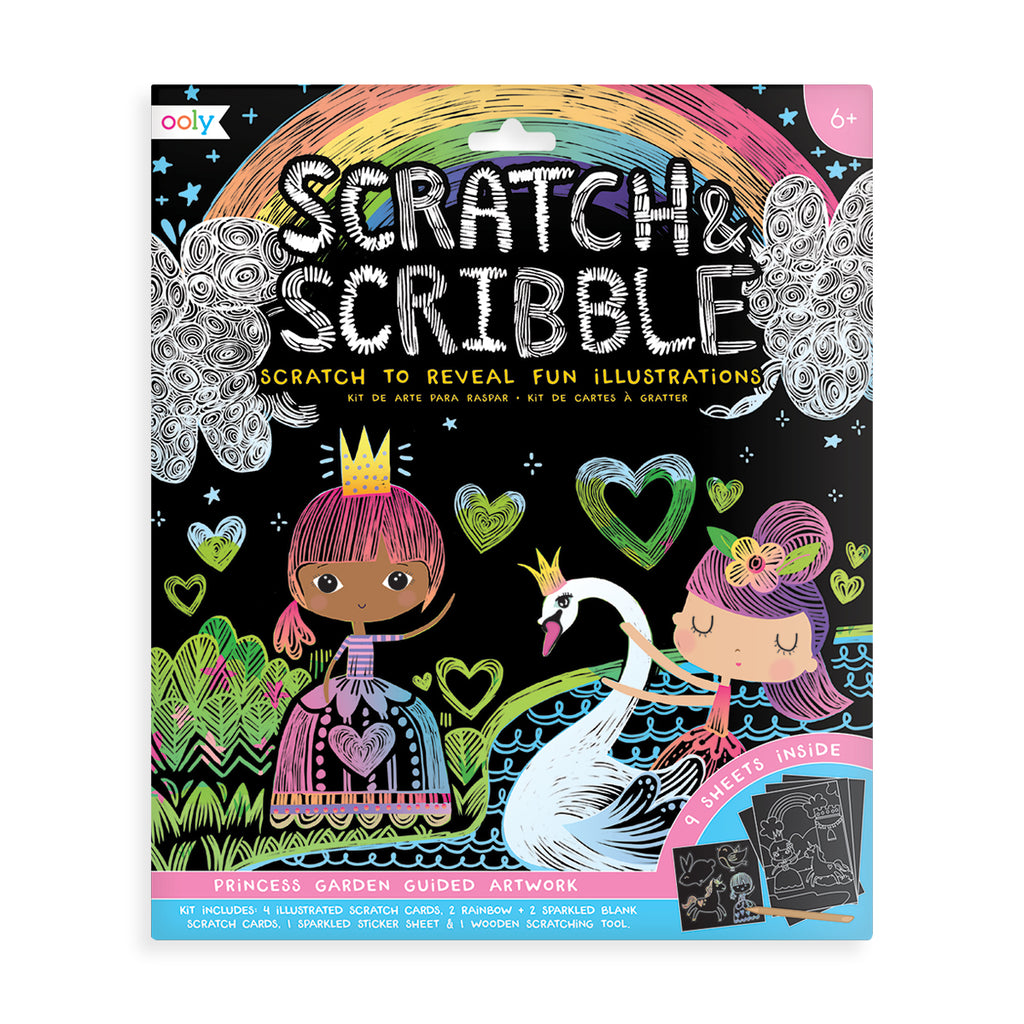 Scratch & Scribble Art Kit Princess Garden