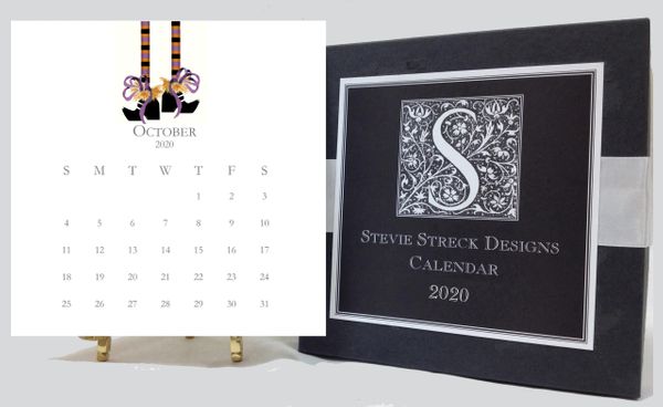 2020 Classic Pre Glittered Calendar with Easel
