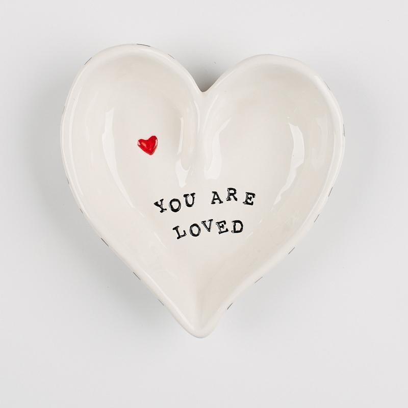 You Are Loved Heart Dish