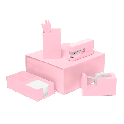 Blush Pink Desk Set