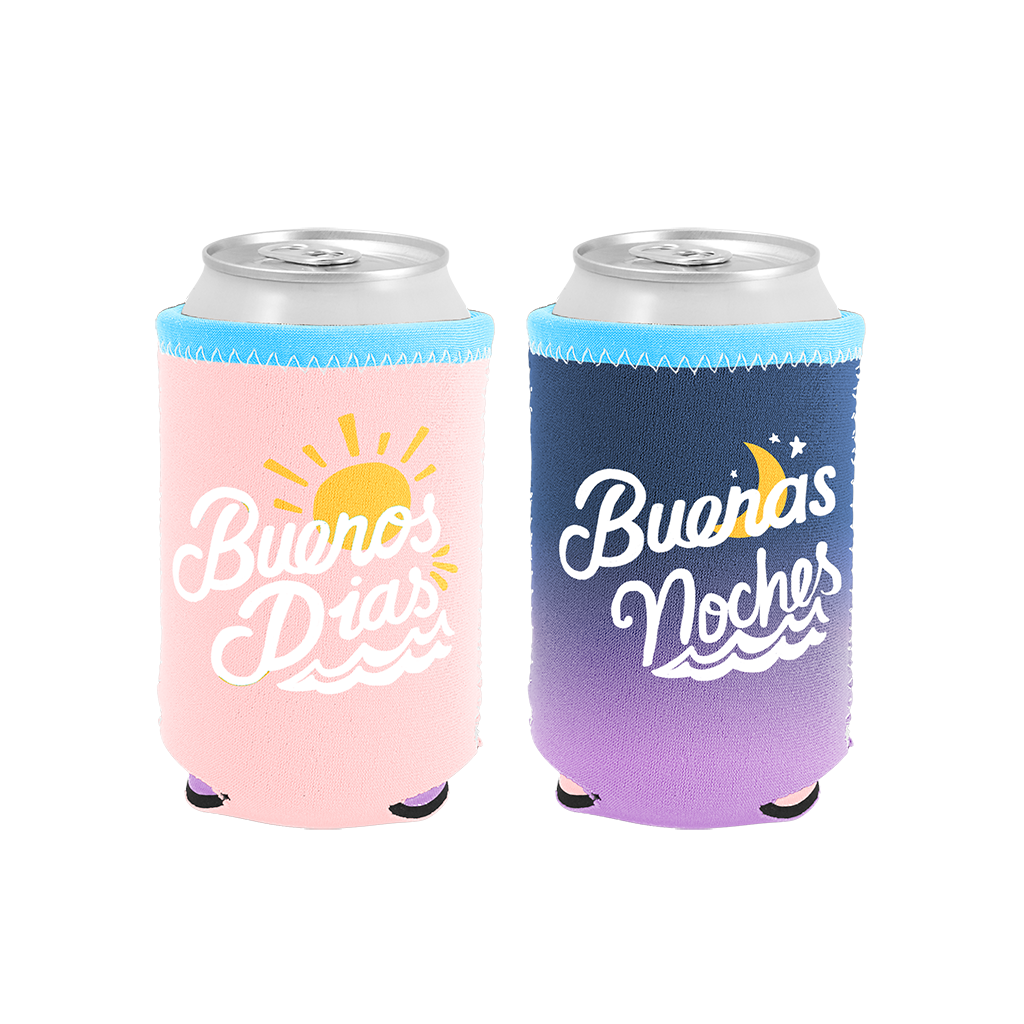 Buenos Dias Reversible Can Cooler