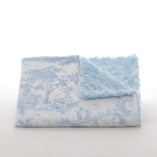 Baby Blanket - Toile Blue