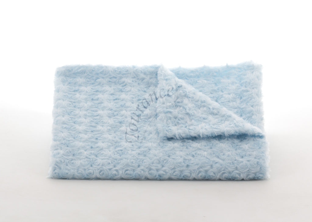 Baby Blanket (Taggie) - Rosebud Blue