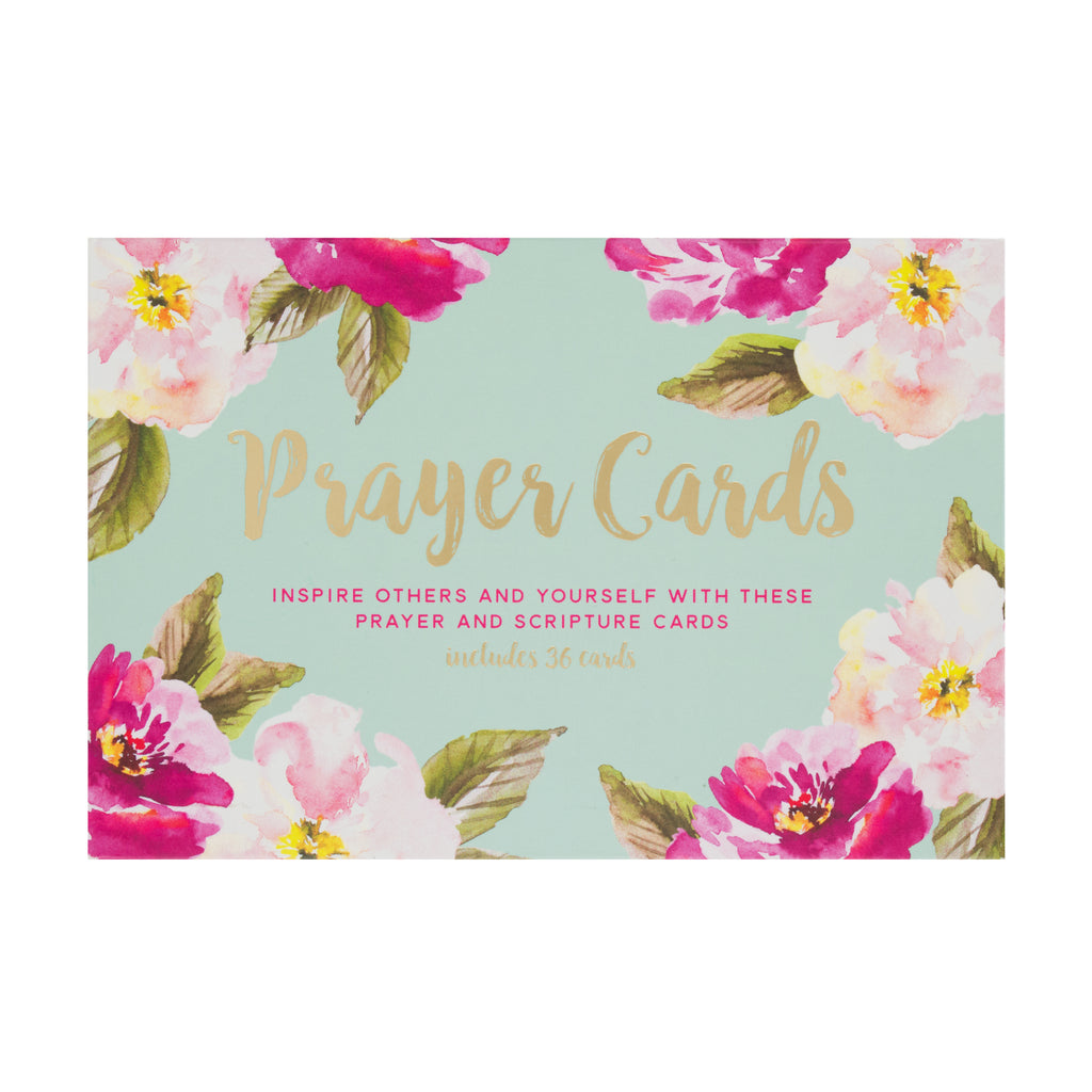 Christian Collection Prayer Mint Floral 4x6