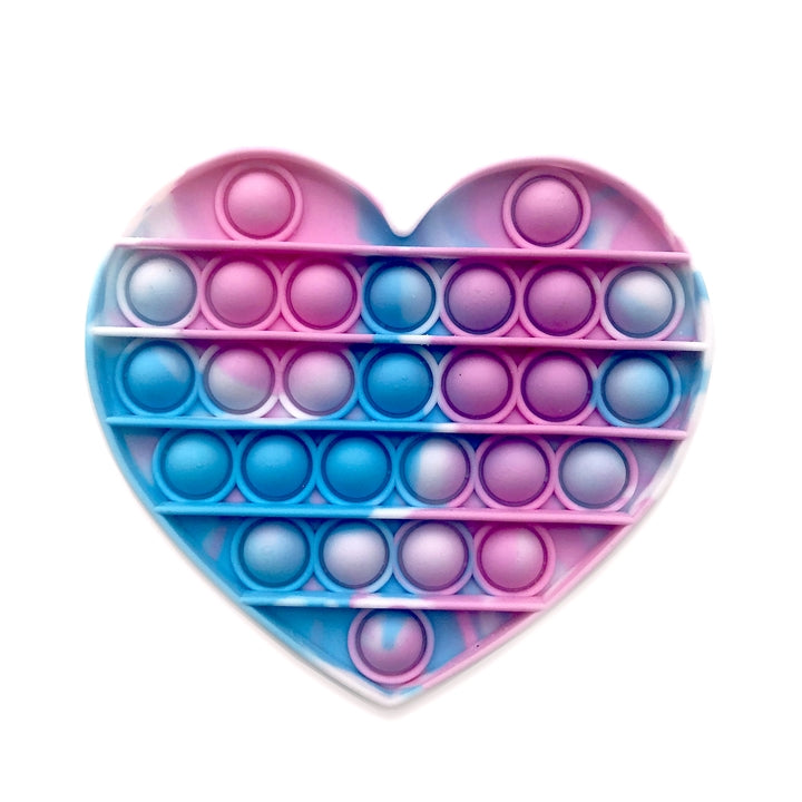 Pop It - Heart Pink Blue White