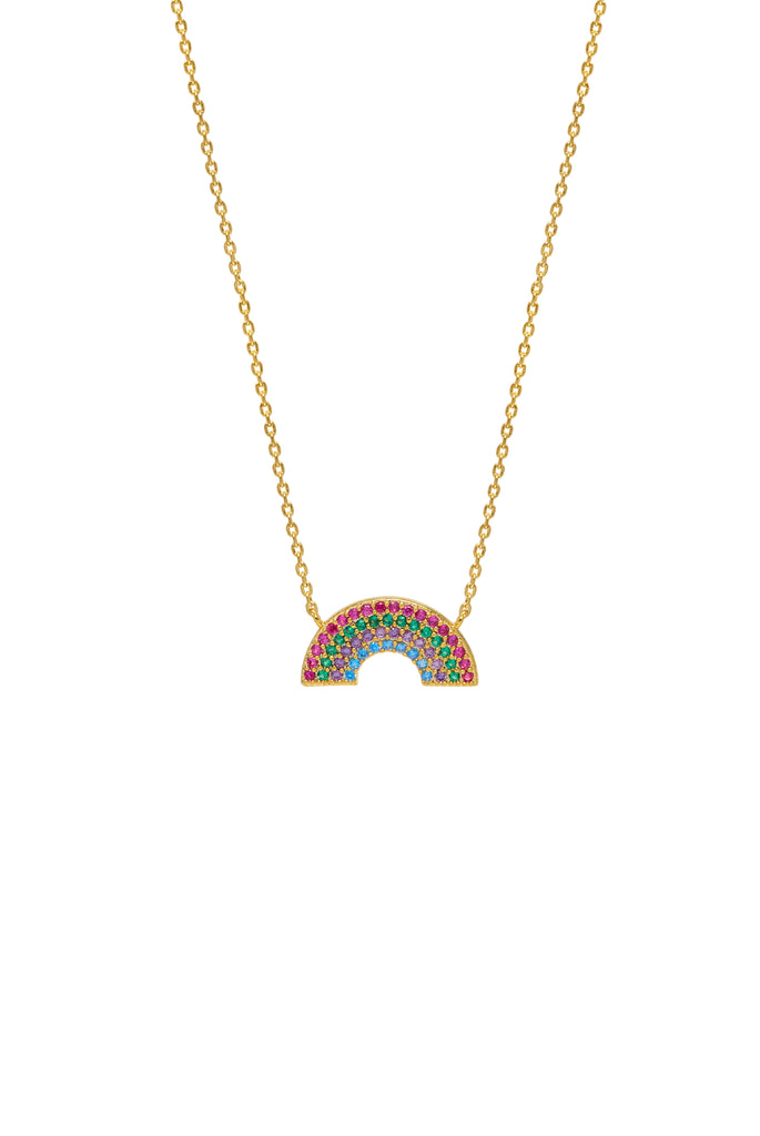 Full Rainbow Necklace - Gold Plated