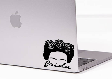 Vinyl Sticker Frida Kahlo Black