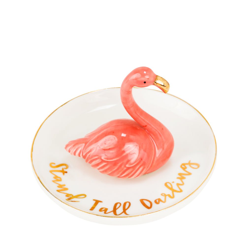Trinket Tray Pink Flamingo