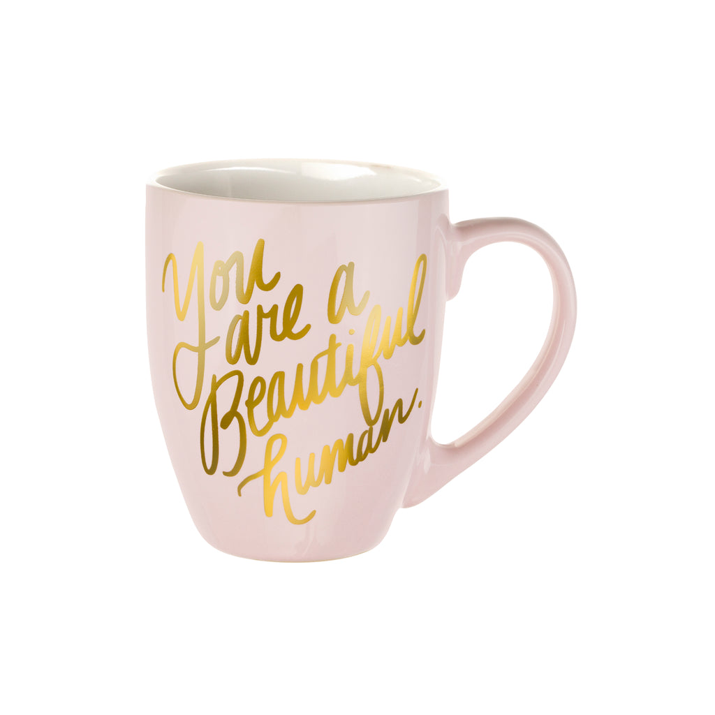 Thimble Press Pink Mug Beautiful Human