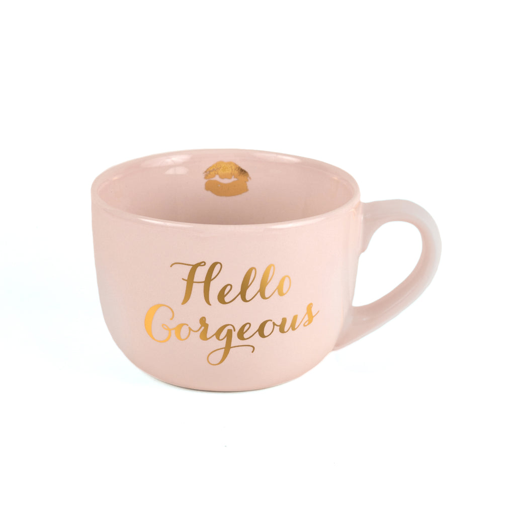 Soup Mug Pink Hello Gorgeous