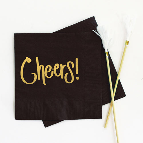 Cheer's Napkins Black