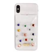 Colored Rivets Phone Card Holder