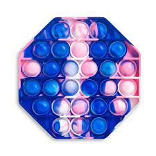 Pop It - Tie Dye Octagon Navy/White/Pink