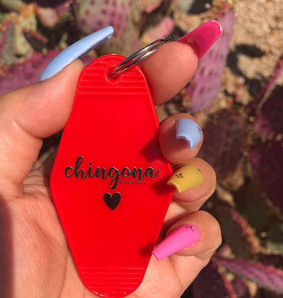 Hotel Keychains Chingona Heart