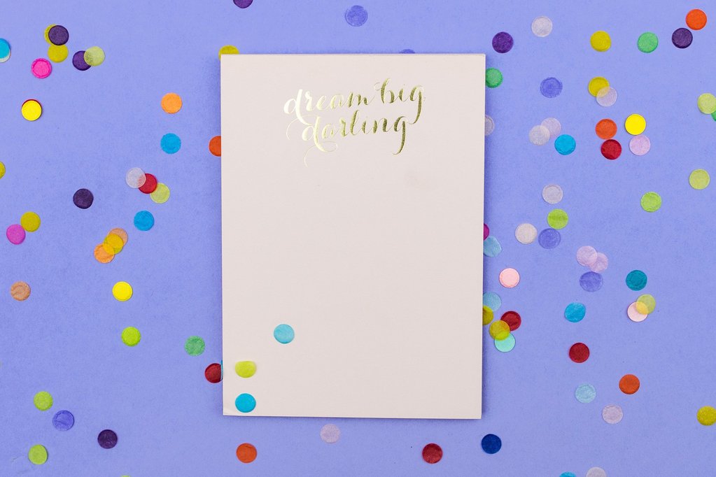 Dream Big Darling Notepad with Magnet