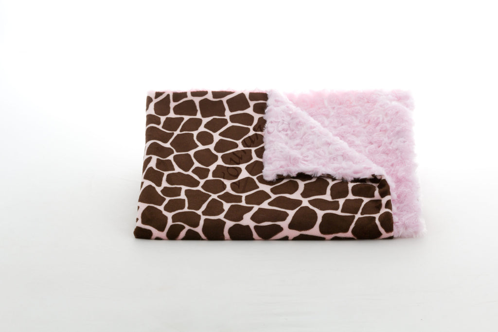 Baby Blanket - Pink Giraffe